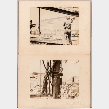 Samuel Kravitt (American, 1913-2000) Fifteen Original Photographs Taken During the Construction of the 1939 World's Fair.