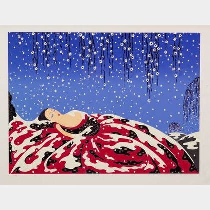 (Romain de Tirtoff) Erté (Russian/French, 1892-1990) Two Prints of Ladies of Winter