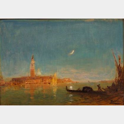 Attributed to Felix Ziem (French, 1821-1911) Venetian View