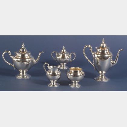 Five Piece Gorham Sterling Tea and Coffee Service
