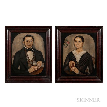 Thomas Skynner (act. 1840-1852) Portraits of Mr. and Mrs. Jacob Conklin