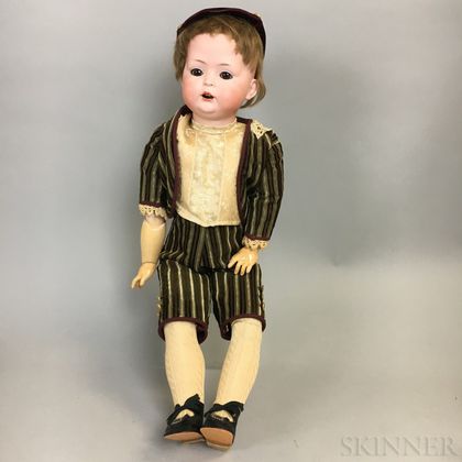 Large Bahr & Proschild Bisque Head Character Boy Doll