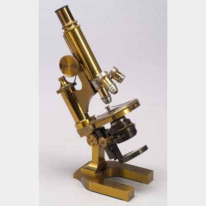 Lacquered-Brass Compound Microscope by Ernst Leitz