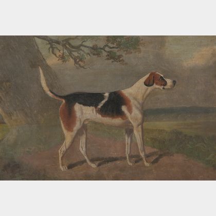 Anglo/American School, 19th Century Style Portrait of a Hunting Dog