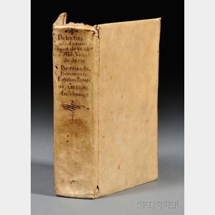 Medieval Text Manuscript, Delectus Opusculorum