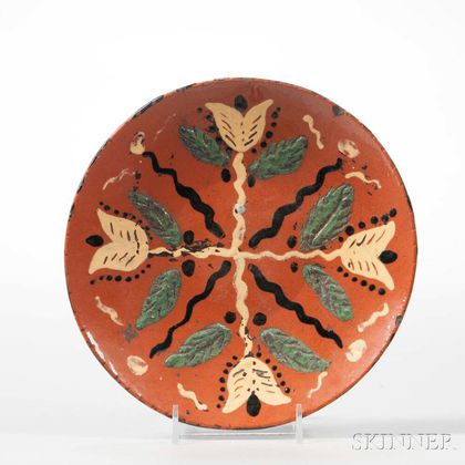 Slipware-decorated Plate