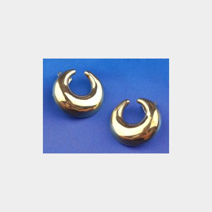 18kt Gold Earclips, Paloma Picasso, Tiffany & Co., France