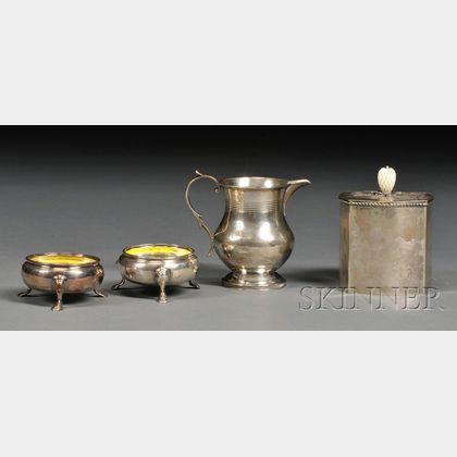 Four Sterling Tableware Items