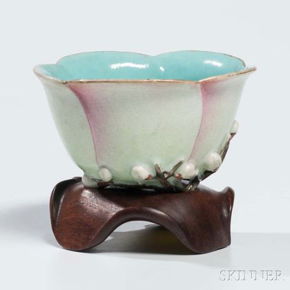Enameled Prunus Cup
