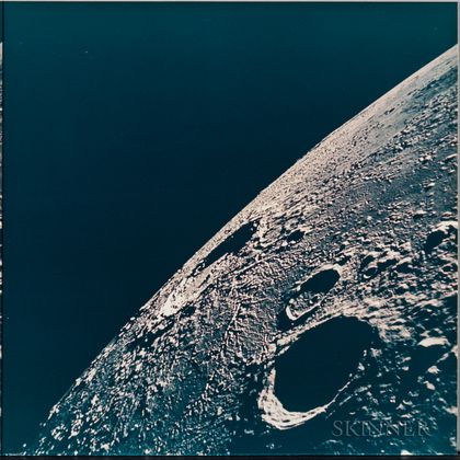 Apollo 12, Lunar Nearside Looking Northeast Toward the Crater Copernicus (NASA AS12-47-6876),November 1969.