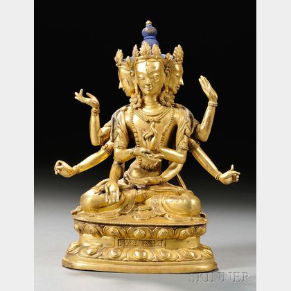 Gilt-bronze Avalokiteshvara