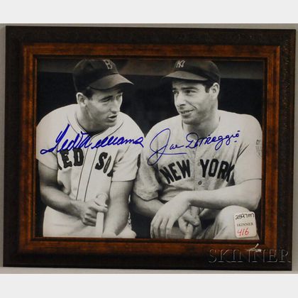 Ted Williams and Joe DiMaggio Autographed Photograph
