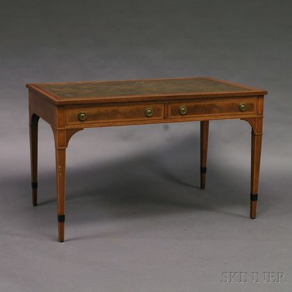 Beacon Hill Furniture George III-style Inlaid Mahogany Library Table