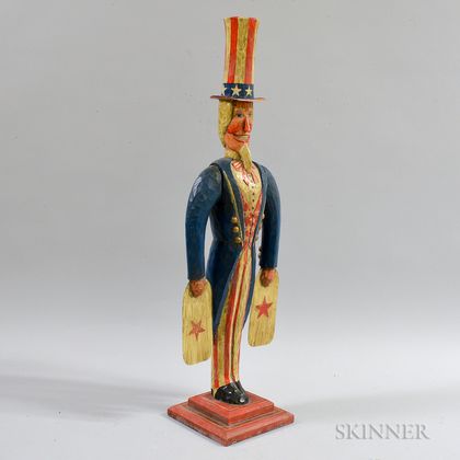 Carved and Painted Uncle Sam Whirligig