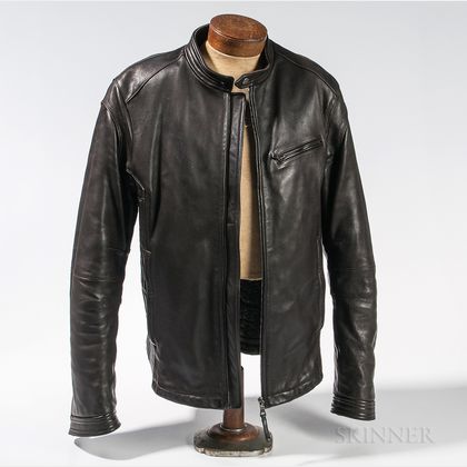 Sold at auction Prada Leather Motorcycle Jacket Auction Number 