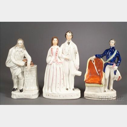 Three Staffordshire Character Figures