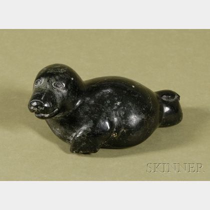 Inuit Carved Hardstone Figure of a Seal