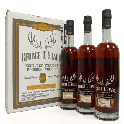 Buffalo Trace Antique Collection George T. Stagg 2007, 3 750ml bottles (oc) 