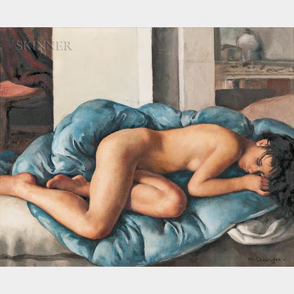Maurice-Ambrose Ehlinger (French, 1896-1981) Nue endormi