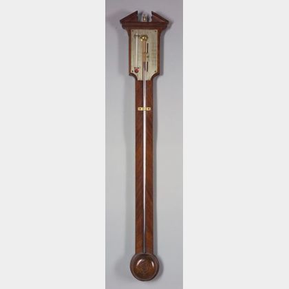 Mahogany Stick Barometer by Simms