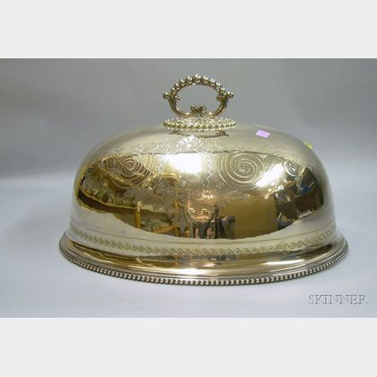 English Electroplate Meat Dome