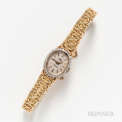 14kt Gold and Diamond Lady's Wristwatch