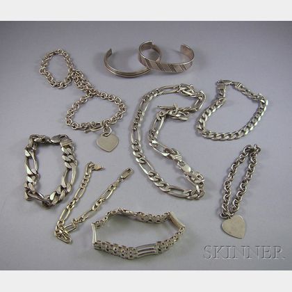 Group of Silver and Sterling Silver Jewelry