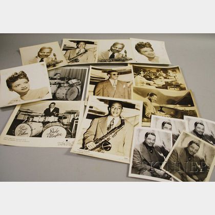 Fifteen Duke Ellington and Orchestra Members Publicity Portrait Photographs