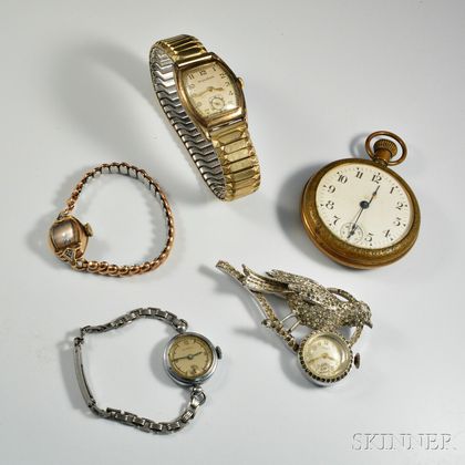 Five Vintage Timepieces