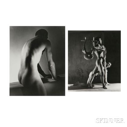 George Platt Lynes (American, 1907-1955) Two Nude Studies: Ted Starkowski