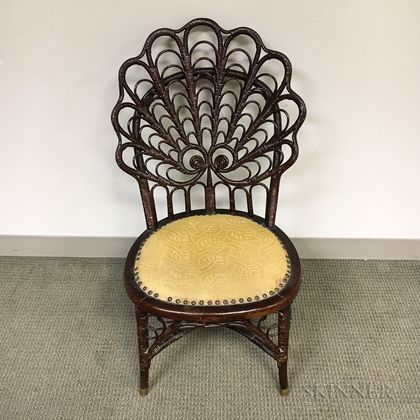 Heywood-Wakefield Fancy Wicker Chair