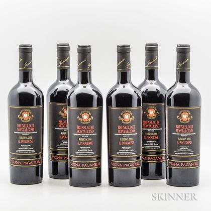 Il Poggione Brunello di Montalcino Riserva Vigna Paganelli 2006, 6 bottles 
