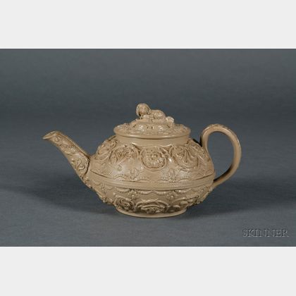 Wedgwood Smear Glazed Drabware Teapot and Cover