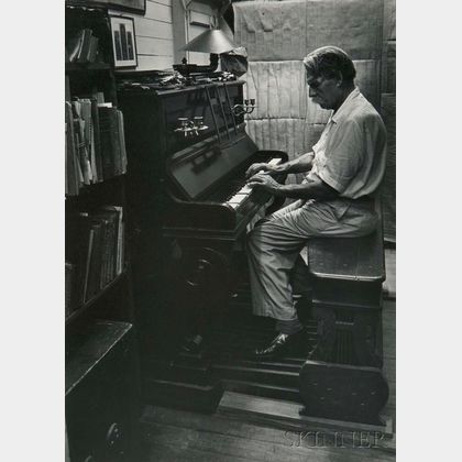 W. Eugene Smith (American, 1918-1978) Dr. Albert Schweitzer Playing an Organ