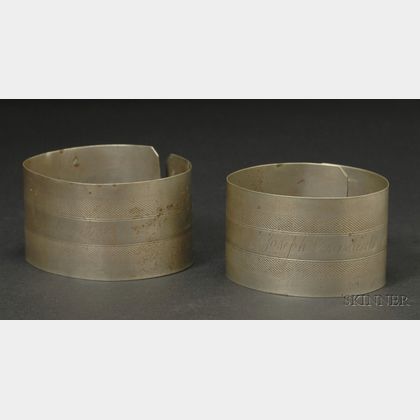 Two German Silver Plains Indian Armbands