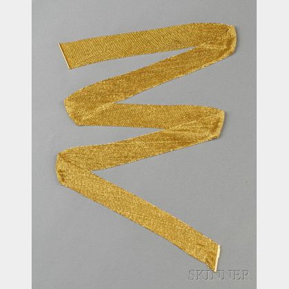18kt Gold Scarf Necklace, Yuri Ichihashi