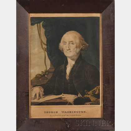 Nathaniel Currier, publisher (American, 1813-1888) Lot of Eight Works: Seven Portraits of Presidents of t... 