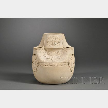 Julius Dressler Art Pottery Vase