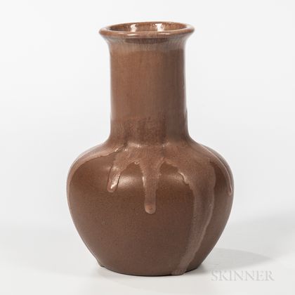 Fulper Pottery Arts and Crafts Drip-glazed Vase