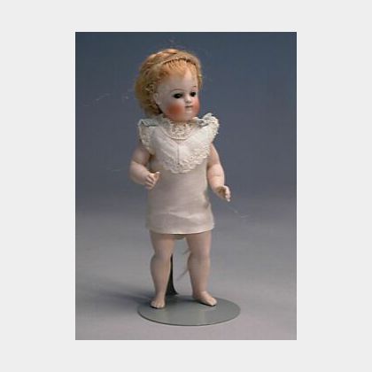 Large Kestner All Bisque Doll with Bare Feet