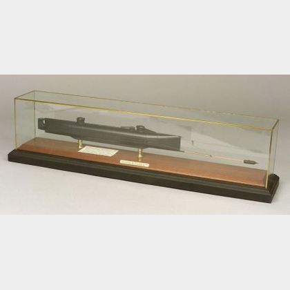 Model of Confederate Submarine CSS H. L. Hunley