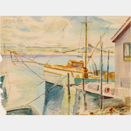 Lois Mailou Jones (American, 1905-1998) Harbor View/ Martha's Vineyard