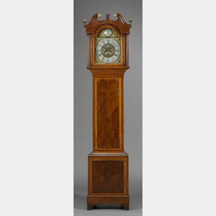 Oak and Mahogany Longcase Clock by Thomas Radford