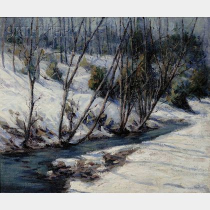 Marian Parkhurst Webber Waitt Sloane (American, 1876-1954) Winter Stream