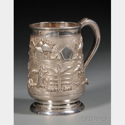 Indo-Persian Silver Mug
