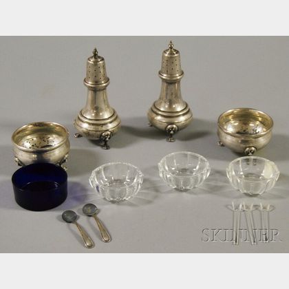 Set of Four Sterling Silver Salts