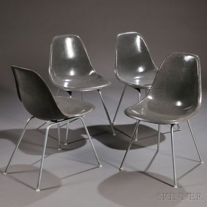 Four Eames Chairs 