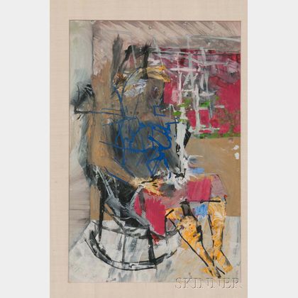 American School, 20th Century Abstract Figure in a Rocking Chair