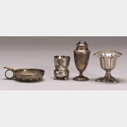 Four Small European Silver Tablewares