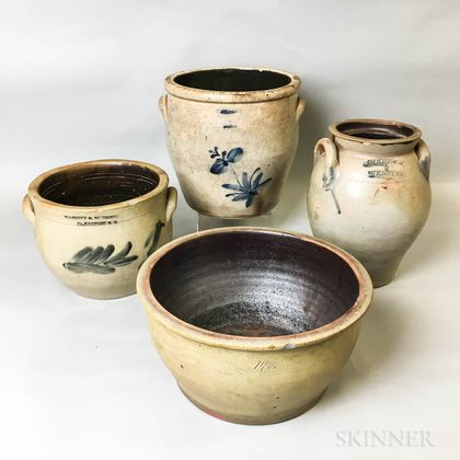 Four Stoneware Items